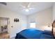 Bright bedroom with double closet and ceiling fan at 6614 162Nd E Pl, Parrish, FL 34219