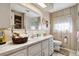 Well-lit bathroom with a vanity, modern fixtures, and a clean, organized space at 703 Corsica Ct, Bradenton, FL 34207