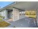House exterior featuring a carport and geometric screen at 8466 Maureen Ave, North Port, FL 34287