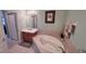 Bathroom with soaking tub and double vanity at 8773 Stone Harbour Loop, Bradenton, FL 34212