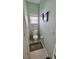 Small powder room with toilet and pedestal sink at 8773 Stone Harbour Loop, Bradenton, FL 34212
