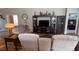 Spacious living room with hardwood floors and comfortable seating at 8773 Stone Harbour Loop, Bradenton, FL 34212