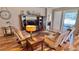 Spacious living room with hardwood floors and comfortable seating at 8773 Stone Harbour Loop, Bradenton, FL 34212