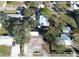 An overhead view of the property and surrounding houses at 975 S Tuttle Ave, Sarasota, FL 34237