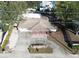 Aerial view of the house, showing its location and yard at 975 S Tuttle Ave, Sarasota, FL 34237