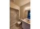 Clean bathroom with shower/tub combo and vanity at 975 S Tuttle Ave, Sarasota, FL 34237