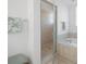 Bathroom with a shower and tub at 114 Gull Dr, Anna Maria, FL 34216