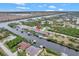 Aerial view of a waterfront house at 10508 Mcalester Cir, Port Charlotte, FL 33981