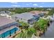 Aerial view of a canal front house with pool at 10508 Mcalester Cir, Port Charlotte, FL 33981