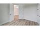 Empty bedroom with two doors and neutral wall color at 10508 Mcalester Cir, Port Charlotte, FL 33981