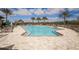 Community pool with plenty of lounge chairs at 11241 Sandhill Preserve Dr, Sarasota, FL 34238