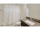 Clean bathroom with granite countertop and shower/tub combo at 12985 Bliss Loop, Bradenton, FL 34211