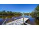 Private dock perfect for relaxing by the water at 15009 18Th E Run, Parrish, FL 34219