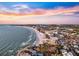 Stunning aerial view of coastline with beach and residential areas at 1604 Stickney Point Rd # 102, Sarasota, FL 34231