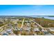 Aerial image showcasing a neighborhood near the water at 1956 Massachusetts Ave, Englewood, FL 34224