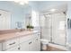 Light blue bathroom with shower/tub combo at 200 Mirabella Cir # 201, Venice, FL 34292