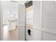 Convenient laundry room with stackable washer and dryer at 200 Mirabella Cir # 201, Venice, FL 34292