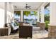 Waterfront patio with comfortable seating at 2114 5Th E St, Palmetto, FL 34221