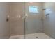 Modern shower with glass enclosure and gray tile at 2114 5Th E St, Palmetto, FL 34221