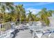 Private deck overlooking lush tropical landscape at 235 64Th St, Holmes Beach, FL 34217