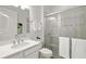 Clean bathroom with a shower, vanity, and modern fixtures at 275 Toscavilla Blvd, Nokomis, FL 34275