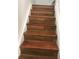 Clean stairs with wood-like laminate at 406 Barlow Ave # 65, Sarasota, FL 34232