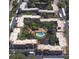 Complex overview, showing buildings, pool, and landscaping at 625 30Th W Ave # G409, Bradenton, FL 34205