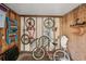 Storage unit with bikes, beach chairs, and shelving at 712 Bird Bay Dr # 146, Venice, FL 34285