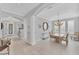 Elegant dining room with a light wood table and six chairs at 7220 Kensington Ct, University Park, FL 34201