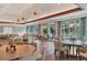 Elegant dining room with modern light fixtures at 7220 Kensington Ct, University Park, FL 34201