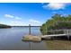 Floating dock with access ramp on calm water at 7334 Marathon Dr, Seminole, FL 33777