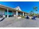 Community clubhouse patio with firepit and seating at 8112 Slipway Dr, Sarasota, FL 34240