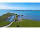 Breathtaking aerial view of the community marina at 9203 Griggs Rd # D103, Englewood, FL 34224