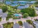 Community pool and surrounding neighborhood at 941 Waterside Ln, Bradenton, FL 34209