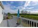 Private deck overlooking lush landscape and waterway at 941 Waterside Ln, Bradenton, FL 34209