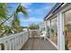 Private deck overlooking the water with seating at 1229 Spoonbill Landings Cir, Bradenton, FL 34209