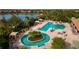 Resort-style pool with multiple areas and lounge chairs at 12826 Del Corso Loop, Lakewood Ranch, FL 34211