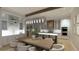 Modern kitchen with island, wine storage, and stainless steel appliances at 1521 S Lake Shore Dr, Sarasota, FL 34231