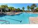 Large pool with a covered seating area at 20361 Pezzana Dr, Venice, FL 34292