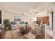 Spacious living room with a neutral color scheme at 2421 Crispin Ct # E3, Sarasota, FL 34235