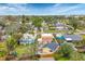 Aerial view of house and surrounding homes at 305 Pameto Rd, Nokomis, FL 34275