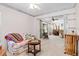 Living room with access to adjacent dining area at 3701 39Th W St, Bradenton, FL 34205
