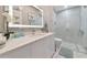 Stylish bathroom with mosaic shower and modern vanity at 4917 Sabal Lake Cir, Sarasota, FL 34238