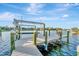 Private boat lift dock with water access at 5607 Tidewater Preserve Blvd, Bradenton, FL 34208