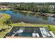 Aerial view of a private pool and patio at 6625 Dovekey Dr, Sarasota, FL 34241
