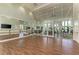 Dance studio with wood floors and mirrors at 9048 Bernini Pl, Sarasota, FL 34240
