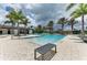 Community pool with a relaxing atmosphere and plenty of sun at 9048 Bernini Pl, Sarasota, FL 34240