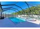 Inviting screened pool and spa with ample patio space at 11306 77Th E St, Parrish, FL 34219