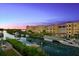 Luxury waterfront community with boats and beautiful sunset at 14041 Bellagio Way # 315, Osprey, FL 34229