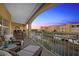 Relaxing balcony overlooking waterfront with comfortable seating at 14041 Bellagio Way # 315, Osprey, FL 34229